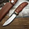 Mahogany Handle Survival Knife With Sheath