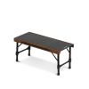 Outdoor Collapsible Multipurpose Camping Barbecue Picnic Beech Wood Table