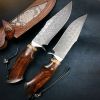 Outdoor Self-defense Damascus Steel Forged Knife