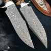 Outdoor Self-defense Damascus Steel Forged Knife