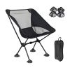 Portable Camping Chair Anti-Slip Feet & Carry Bag Capacity 220 Lbs