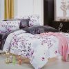 Blancho Bedding - Plum in Snow, Luxury 7PC Bed In A Bag Combo, 300GSM (King Size)