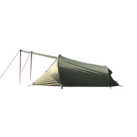 Double Outdoor Aluminum Pole Light Exposure Camping Tent (Option: Army green)