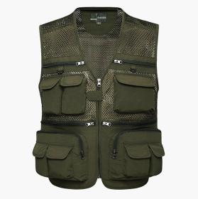 Multipurpose Indoor Outdoor Multiple Pocket Vest (Option: Army Green-L)