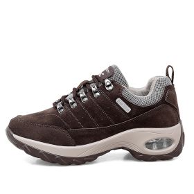 Casual Air Cushion Sole Sneakers (Option: Brown-42)