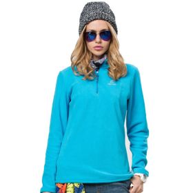 Autumn And Winter Warm Jacket Women's New Style Outdoor Fleece Jacket (Option: Sky Blue-2XL)