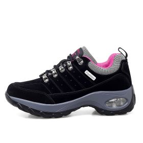 Casual Air Cushion Sole Sneakers (Option: Black-42)