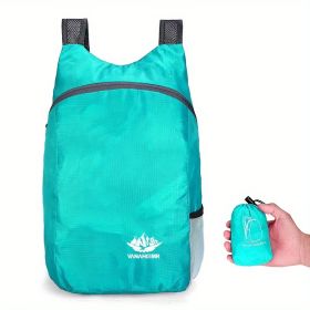 Vanaheimr Lightweight Foldable Backpack (Color: Lake Blue)