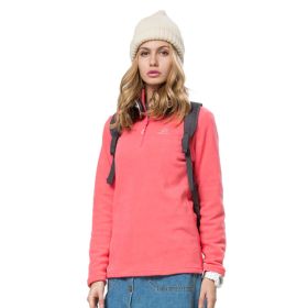 Autumn And Winter Warm Jacket Women's New Style Outdoor Fleece Jacket (Option: Watermelon Red-S)