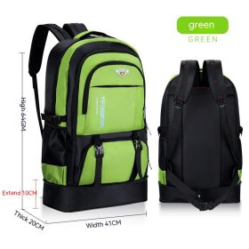 Waterproof Travel Mountain Climbing Outdoor Large Capacity Backpack (Option: Green-65to75L)