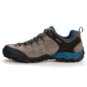 Men's Spring And Autumn Lightweight And Wear-resistant Sports Hiking Shoes (Option: Brown Low Top Mens-46)