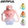 Cute Kawaii Bear 27oz Water Bottle With Strap