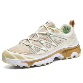 Running Shoes Mesh Sneakers Hiking Boots (Option: Vanilla Color-41)